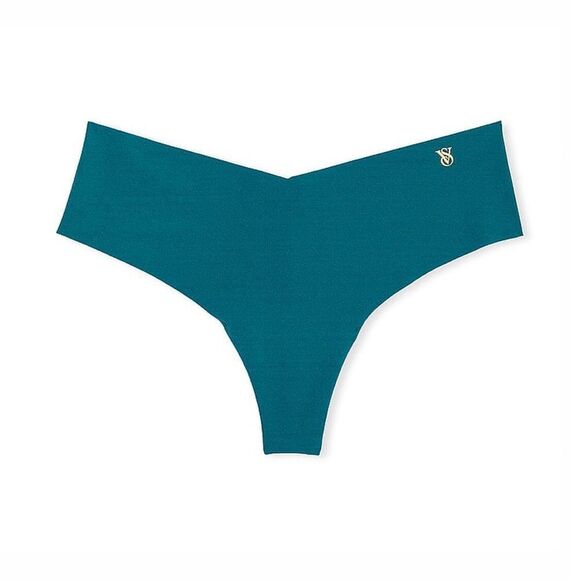 Bundle of 4 - Victoria’s Secret No Show Thong - Stormy Teal - Picture 1 of 3